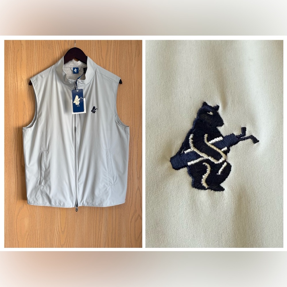 Cooperstown | Men’s M | Gray Golf Vest Chicago “Clubbies” | Cashmere Blend NWT